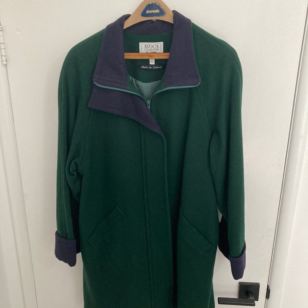 Avoca Collection - Vintage Long Wool/Cashmere Coat
